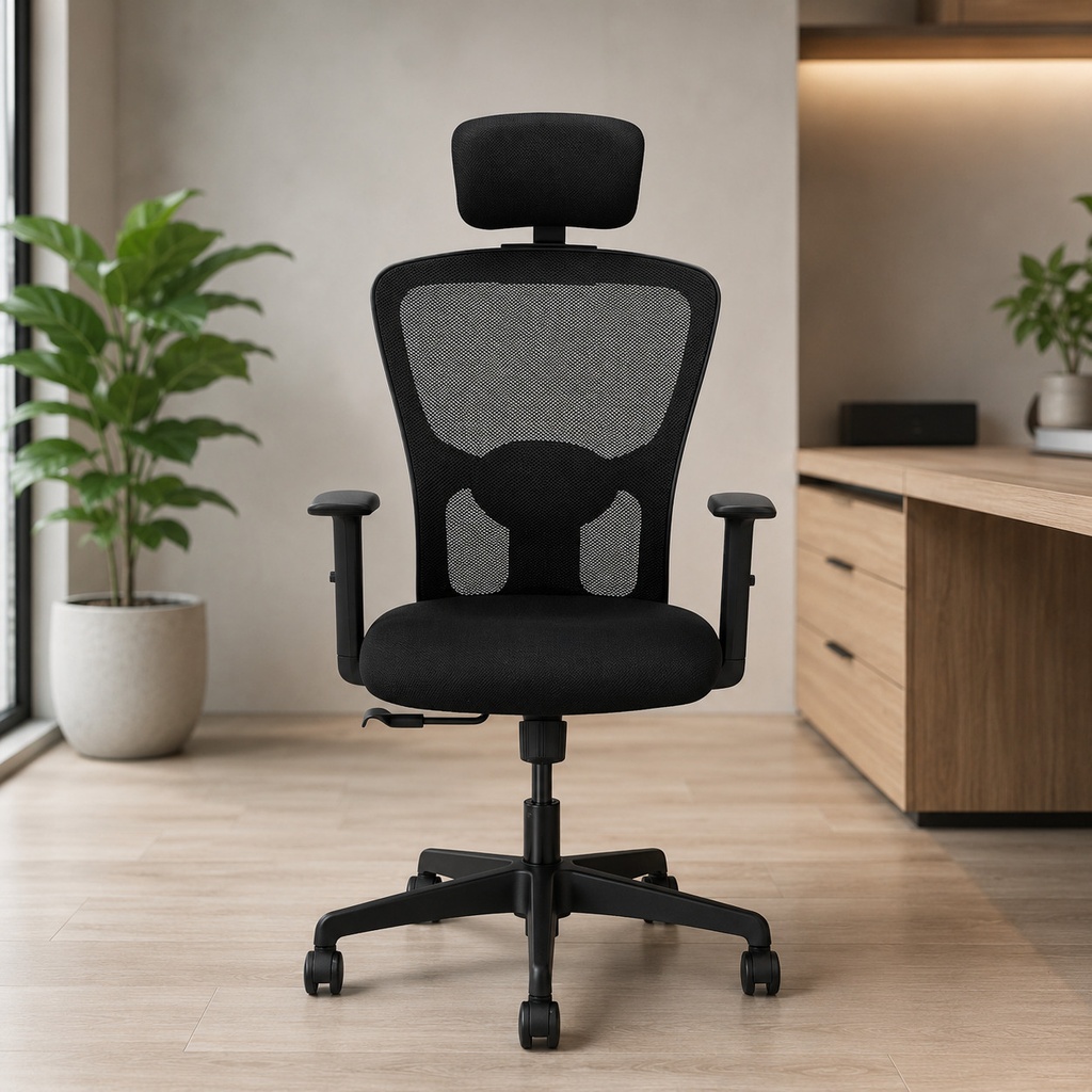 Office Chair High Back Breathable Mesh Zeus Black HB